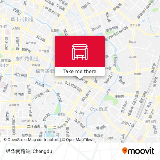 经华南路站 map
