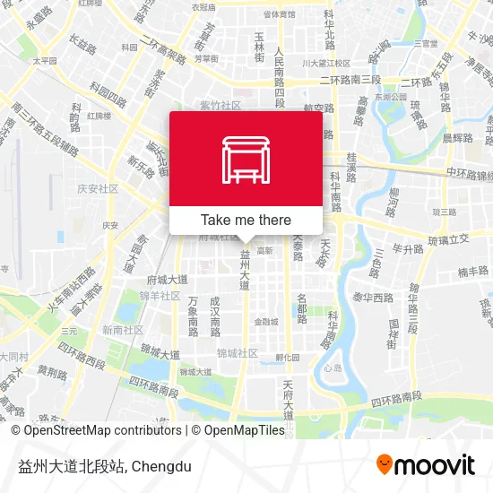 益州大道北段站 map
