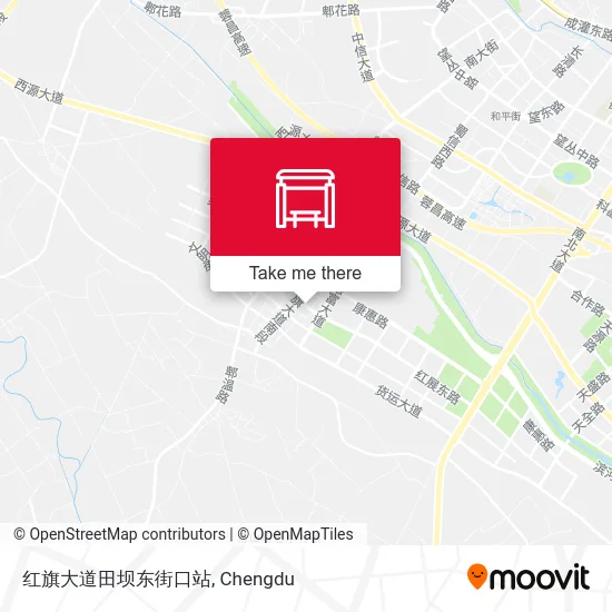 红旗大道田坝东街口站 map