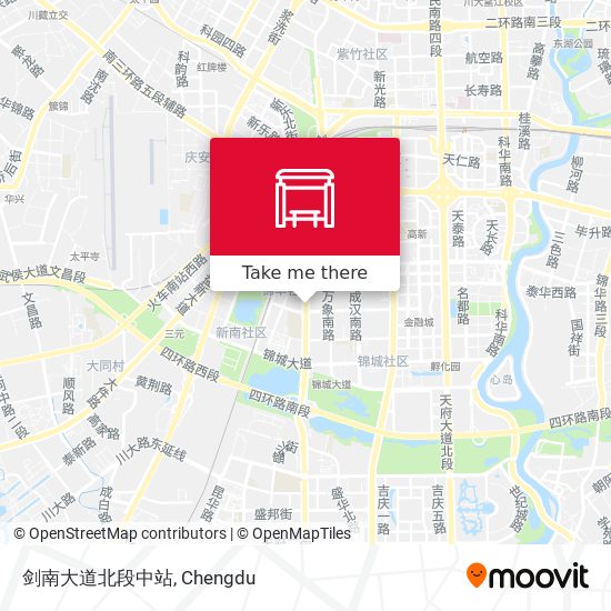 剑南大道北段中站 map