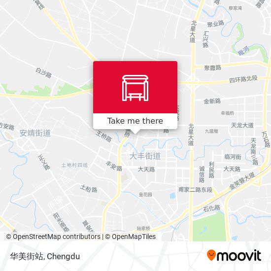 华美街站 map