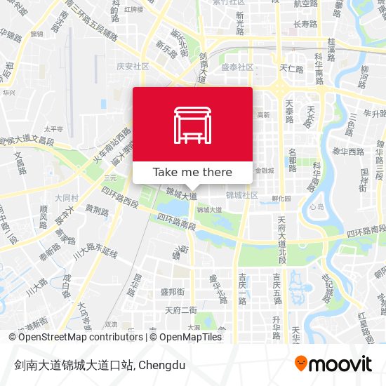 剑南大道锦城大道口站 map