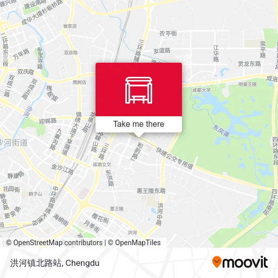 洪河镇北路站 map