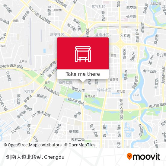 剑南大道北段站 map