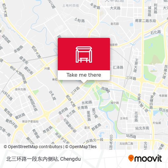 北三环路一段东内侧站 map