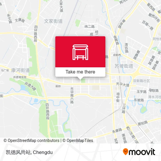 凯德风尚站 map