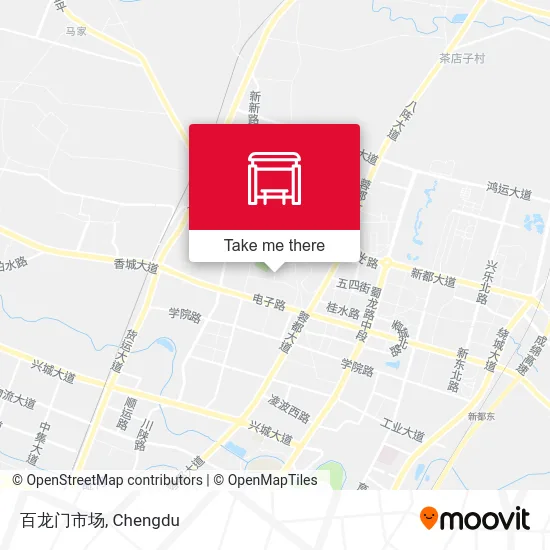 百龙门市场 map