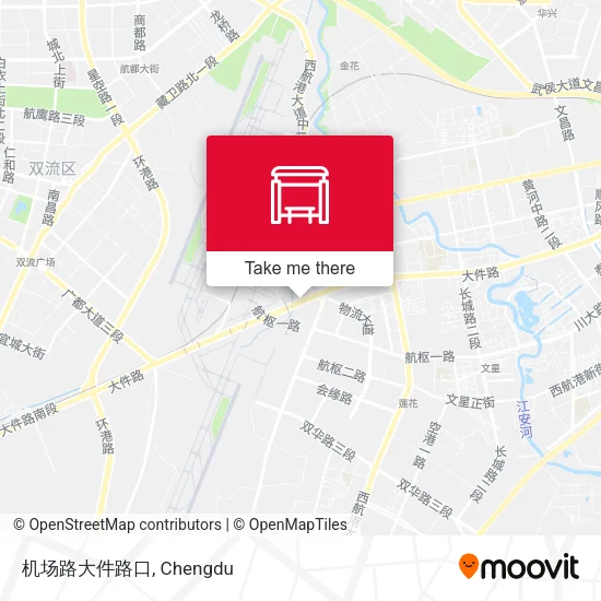 机场路大件路口 map