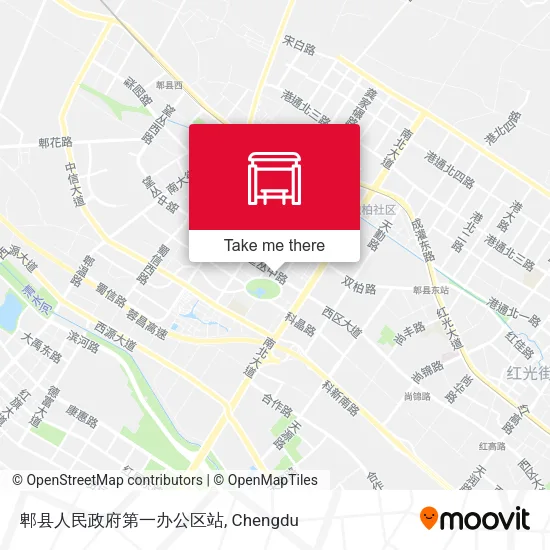 郫县人民政府第一办公区站 map