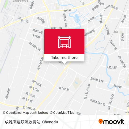成雅高速双流收费站 map
