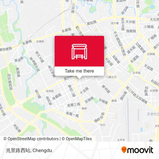 兆景路西站 map