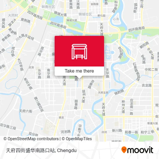天府四街盛华南路口站 map