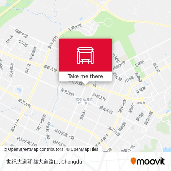 世纪大道驿都大道路口 map