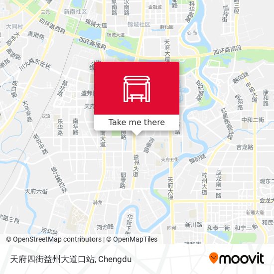 天府四街益州大道口站 map