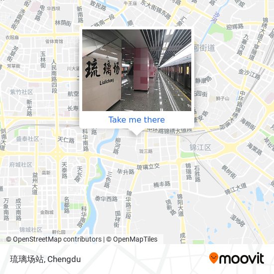 琉璃场站 map