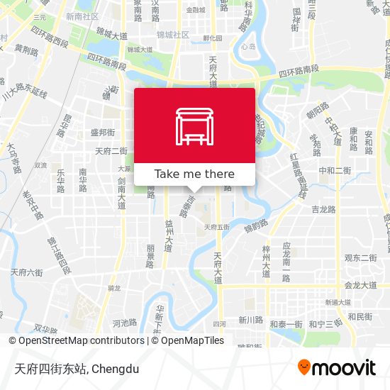 天府四街东站 map