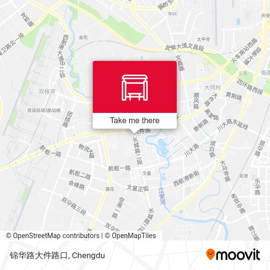 锦华路大件路口 map