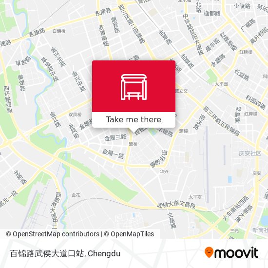百锦路武侯大道口站 map