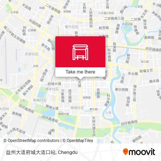 益州大道府城大道口站 map