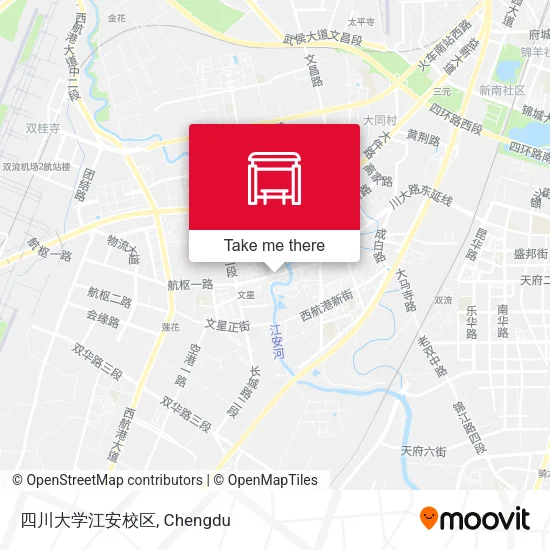 四川大学江安校区 map