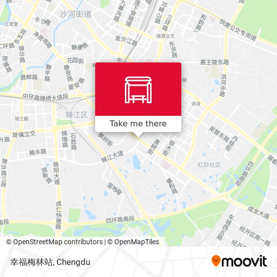 幸福梅林站 map