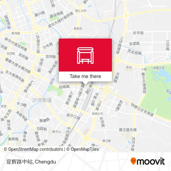迎辉路中站 map