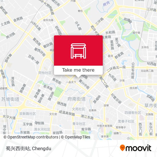 蜀兴西街站 map
