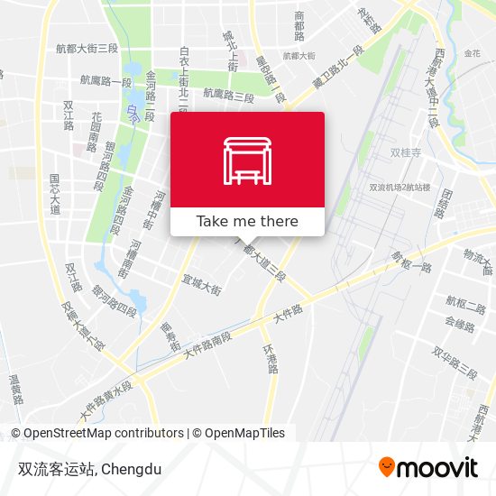 双流客运站 map
