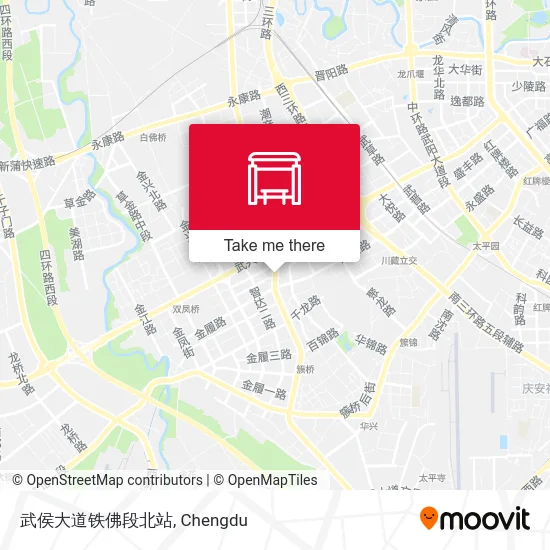武侯大道铁佛段北站 map