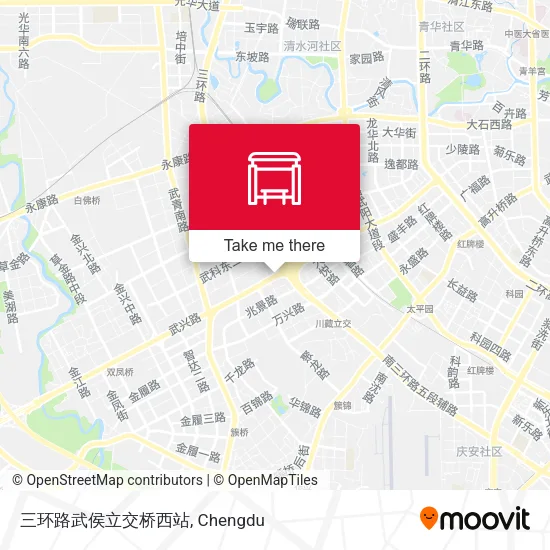 三环路武侯立交桥西站 map
