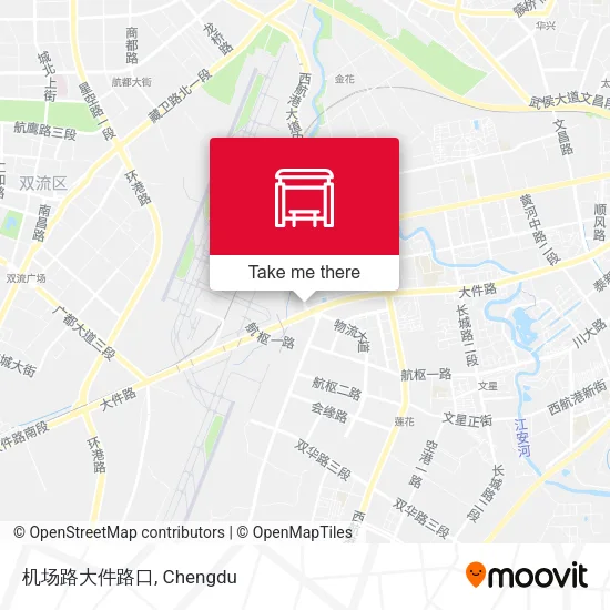 机场路大件路口 map