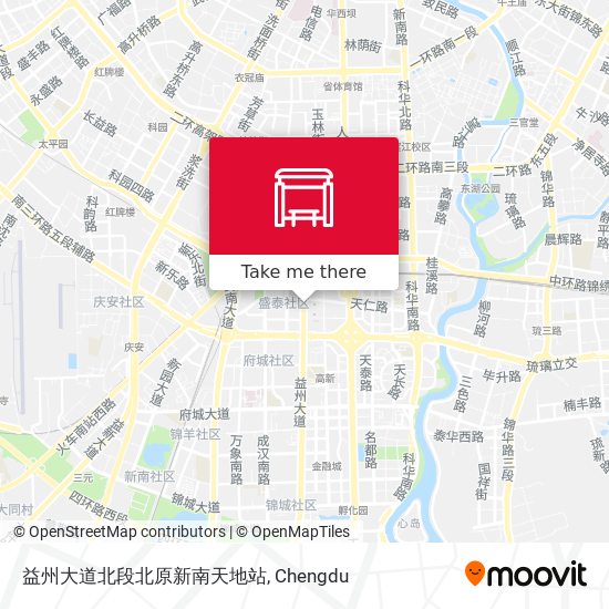 益州大道北段北原新南天地站 map