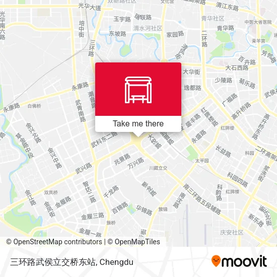 三环路武侯立交桥东站 map