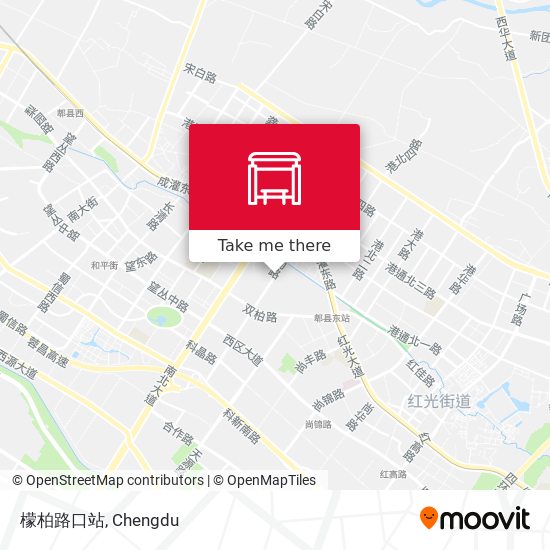 檬柏路口站 map