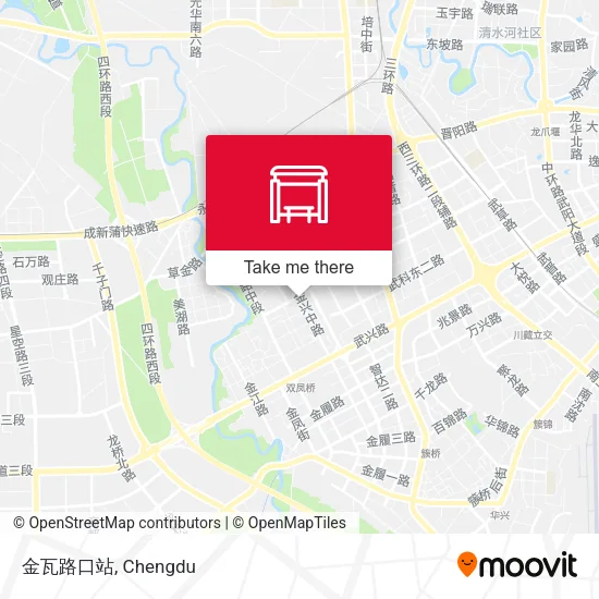 金瓦路口站 map