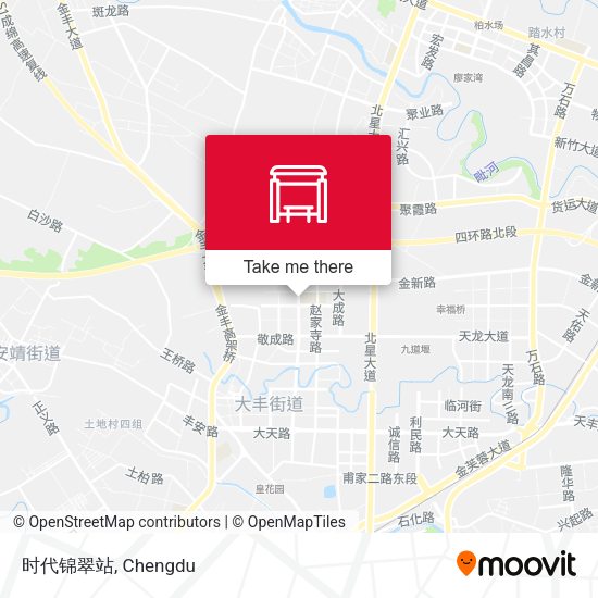 时代锦翠站 map