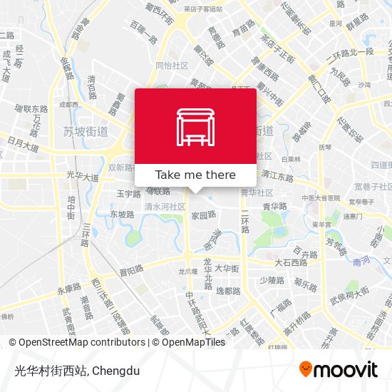 光华村街西站 map