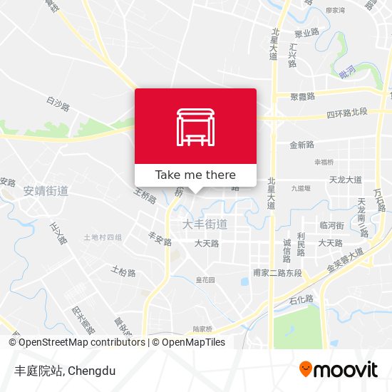 丰庭院站 map