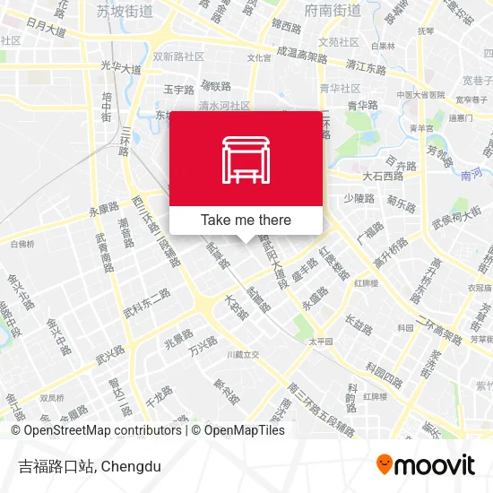 吉福路口站 map
