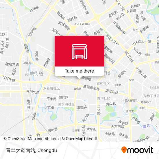 青羊大道南站 map