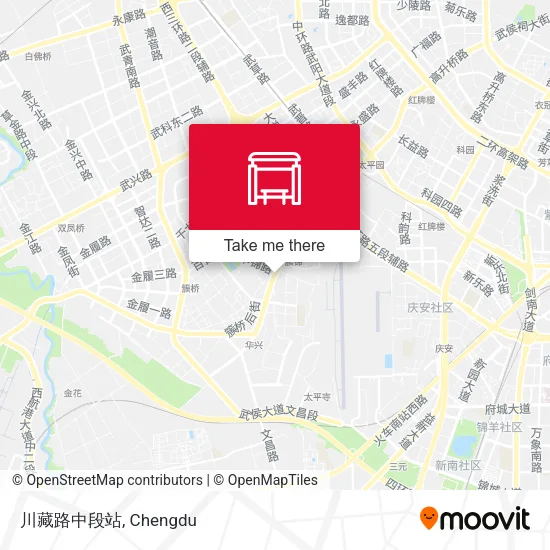 川藏路中段站 map