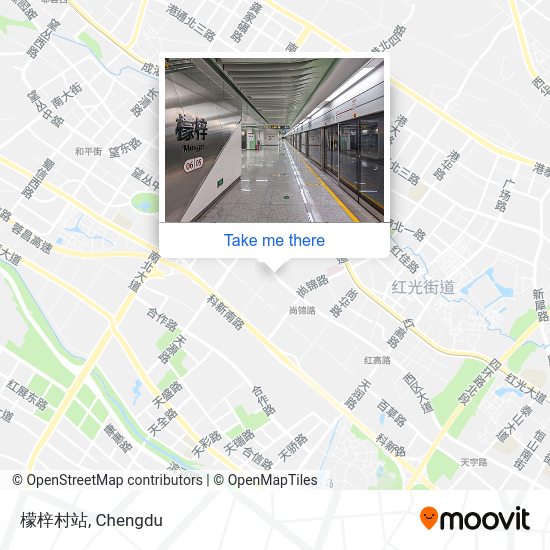 檬梓村站 map