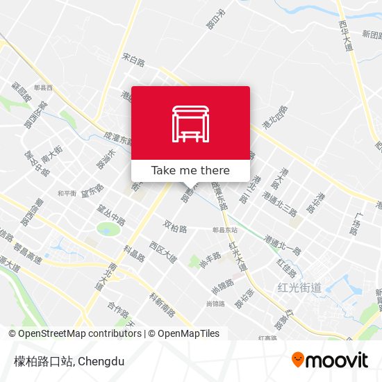 檬柏路口站 map