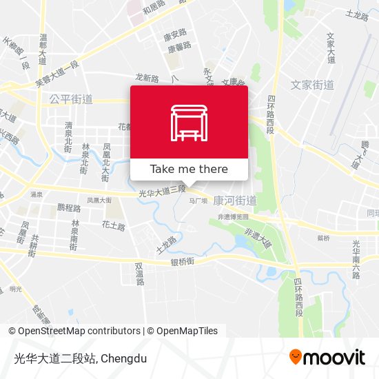 光华大道二段站 map
