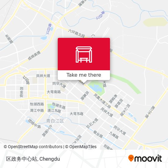 区政务中心站 map