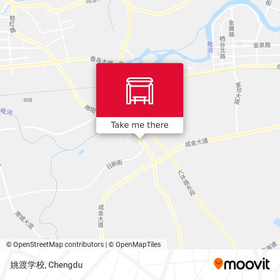 姚渡学校 map