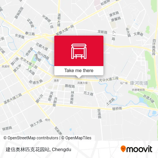 建信奥林匹克花园站 map