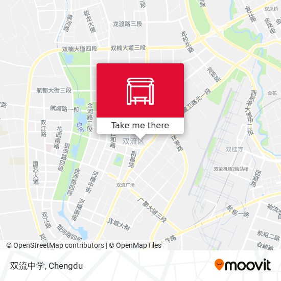 双流中学 map