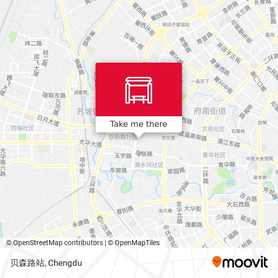 贝森路站 map