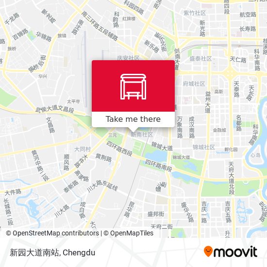 新园大道南站 map